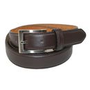 New CTM Men's Big & Tall Leather Basic Dress Belt with Silver Buckle