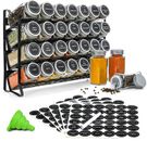 Spice Rack with 28 Spice Jars Spice Rack Organizer for Cabinet Spice Jars with L