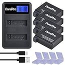 DuraPro Batteries AHDBT-401 (4Packs) 1500mAh + LCD Dual USB Charger for Gopro 4 Battery Gopro Hero 4 Black/Silver Camera Batteries