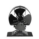 CRSURE Wood Stove Fan for Buddy Heater, 4-Blade Fireplace Fan Heat Powered Fans for Mr Heater, Gas/Pellet/Wood/Propane Log Burner Stove, Thermal Fans for Wood Burner/Burning Stove Top, Non Electric