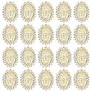 FRCOLOR 20pcs Virgin Mary Nail Charms Jesus Charms Metal Buddha Charms Religious Nail Jewels 3D Nail Charms Women Girl Manicure Nail Art Craft Decoration