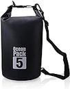 Delzon Outdoor Dry Sack/Waterproof Bag Foldable Men and Women Beach Swimming Bag Rafting River Ocean Backpack - 5 Liter