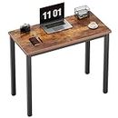 Need 31.5 inches Small Computer Desk Sturdy Writing Desk for Small Spaces, Small Desk Study Table Laptop Desk, Vintage Brown, 10HBNDAC3-8040FB-CA