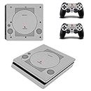 UUShop PS4 Slim Vinyl Skin Decal Cover for Sony PlayStation 4 Slim PS4 Console Sticker Sony Old PS1 skin
