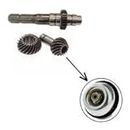 Brush Cutter Common Spare Parts Set of (3PCS) Spline Shaft Gear Head Suitable for All Type 2 Stroke/4 Stroke Machine 43CC/52CC/139F/GX35/GX50 for Grass Trimmer Side Pack