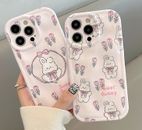 Cute 3D Rabbit Bunny Lapin Soft Coque Cover Case For iPhone 14 Pro Max 13 12 11