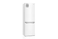 LG GBB61SWGCN1 Kühlschrank Kombi, 1,86 m, C-Klassifizierung, Fassungsvermögen 374 l, Weiß, Serie 600