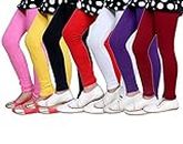 Indistar Girls' Skinny Fit Leggings (Pack of 7) (71408070504030200-IW-36_Assorted_13-14 Years)