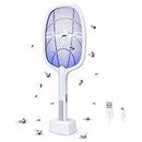 JASIFS®Mosquito Racket with UV Light Lamp Five Nights Mosquito Killer Racket Rechargeable Battery Handheld Electric Fly Swatter