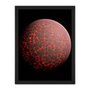 Space Concept Illustration Planet Earth Early Formation Framed Wall Art Print
