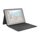 Logitech Rugged Folio Protective Keyboard Case for 10.2" iPad 7/8/9th Gen (Graphite) 920-009312