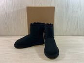 Ugg Mini Bailey Bow II Boots, Women's Size 7, Black NEW