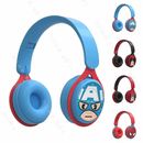 Kids Wireless Headphones Headset Super Heroes Spider Man Bluetooth Soft Earphone