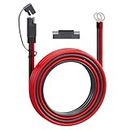 MADCATZ Cable Connector 10 AWG 10 Ft SAE to O-Ring Terminal Harness Extension Cord 40 Amp Quick Disconnect for Battery Charger, Automotive (Set 1 Pack /1 Cover / 1 Adapter)