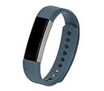 Wireless Bracelet Wrist Band Strap Large Small Clasp for Fitbit Alta (Small, Grey)