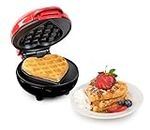 MyMini Personal Electric Heart Waffle Maker, 5-Inch Cooking Surface, Good For Hash browns, French Toast, Grilled Cheese, Quesadilla, Brownies, Cookies