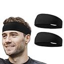 Flintronic Sport Headband, Ampia Fascia da Corsa per Capelli, Antiscivolo umidità. Fasce Antisudore per Uomini e Donne, per Sport in Esecuzione, Ginnastica, Yoga, Jogging