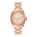 Michael Kors Stainless Steel Outlet Alek Analog Rose Gold Dial Women Watch-Mk7264, Rose Gold Band
