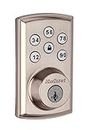 Kwikset 98880-004 SmartCode 888 Smart Lock Touchpad Electronic Deadbolt Door Lock with Z-Wave Plus Featuring SmartKey Security in Satin Nickel, Medium
