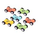 KONTONTY 6pcs Mini Race Car Toy Puzzle Child Wooden Hang Glider