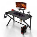 Bureau Gaming Table de Jeu pour Ordinateur PC Fibre de Carbonne