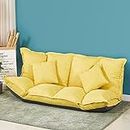 Sofa Bed/Couch, Loveseat Moderne, 5 Positions D'inclinaison Réglables, Futon Pliable, Canapé-lit de Style Tatami, pour S'asseoir, Dormir, Faire La Sieste ou Jouer pour S'asseoir, Dormir, Faire La Sies