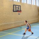 Basketball Backboard Rim Combo Wall Mounted Basket Ball Hoop Shatterproof 44inch
