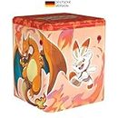 Pokémon-Sammelkartenspiel: Feuer-Stapel-Tin-Box: Glurak (3 Boosterpacks & 1 Münze)
