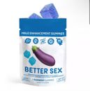 3 PACK - Better Sex Male Sensual Gummies Maximum Strength Stamina Blue Raspberry