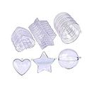 Bath Bomb Molds Plastic with Strong Durability 3 Sizes15 Sets