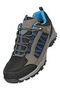 Mountain Warehouse Path Mens Walking Shoes - Waterproof Gym Shoes, Breathable Running Shoes, Mesh Lining with High Traction Sole Hiking Boots - for Stability & Grip Dark Grey 9 UK