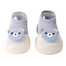 STESHWK Multicolor Panda Face Shape Cotton and Antislip Silicon Rubber base Shoes Cum Socks For Kid's, Soft Sole Baby Shoes, Breathable Socks Shoes (Multicolor, 2-16 Months)