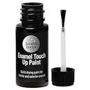 Scratch Doctor Enamel Touch Up Paint 15ml Easy and Quick Drying Suitable for Kitchen Appliances, Bathroom, Metal, Radiator, Fridge, Shower, Sink (Black)