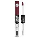 Revlon Liquid Lipstick with Clear Lip Gloss, ColorStay Face Makeup, Overtime Lipcolor, Dual Ended with Vitamin E in Plum / Berry, Relentless Raisin (270), 0.07 oz