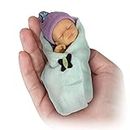 The Ashton-Drake 'Adorable Baby Doll 2' Newborn Minature Bundle Babies- Realistic Reborn Lifelike Miniature Baby Boy Doll Includes Tiny Nappy & Cosy Blanket