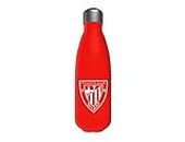 Athletic Club- Botella de agua de acero, Bidón, Cantimplora, Cierre Hermético, 550 ml, Color rojo, Producto Oficial (CyP Brands)
