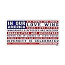 Syracuse Cultural Workers in Our America. - Magnetic Bumper Sticker/Decal Magnet (7.75" X 3.75")