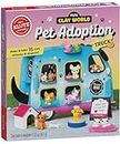Klutz Mini Clay World Pet Adoption Truck Craft Kit for 8-12 years includes 8 punch-out sheets, 7 colors of oven-bake clay, faux fur blankets in 3 colors, 30 brads