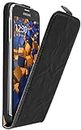 mumbi Tasche Flip Case kompatibel mit Samsung Galaxy S5 / S5 Neo Hülle Handytasche Case Wallet, schwarz