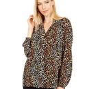 Lilly Pulitzer Tops | Lilly Pulitzer Xl Elsa 100% Silk Blouse Top My Favorite Spot Leopard Print | Color: Brown/Tan | Size: Xl