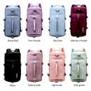 Dry Wet Separate Duffle Bag Convertible Strap Sports Fitness Carry On Backpack