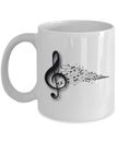 Music Gifts For Women Music Notes Music Mug