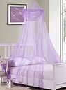 Fantasy Kids Raisinette Collapsible Hoop Sheer Bed Canopy, One Size, Purple