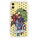 LA CASA DE LAS CARCASAS Offizielle Marvel Avengers Avengers iPhone 11 Hülle zum Schutz Ihres Mobiltelefons. Flexible Silikonhülle mit offizieller Marvel-Lizenz.