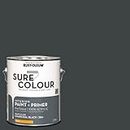Sure Colour Flat Interior Wall Paint Charcoal Black, 3.78L