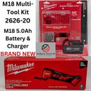 NEW Milwaukee M18 2626-20 Oscillating Multi-Tool Kit w/ 5.0 Ah Battery & Charger