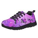 HELLHERO Butterfly Sneakers for Big Girls Size 2 Kids Running Shoes Tennis Walking Shoes Outdoor Cross Trainers Sport Athletic Trail Training Multisports Jogging Dance