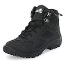 Leo's Fitness Shoes Leo Men's Waterproof Non-Slip Lightweight Outdoor High Top Ankle Boots For Men, 9, Black