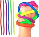 Sensory Delight: Fidget Toy for Anxiety Relief, Party Bag Fillers - Perfect for Kids and Adults, Decompression Toys, Stress Relief for ADHD and Autism (Stretchy Noodles 6pk)