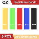 5PCS Resistance Bands Power Heavy Strength Exercise Crossfit Yoga stretch strap